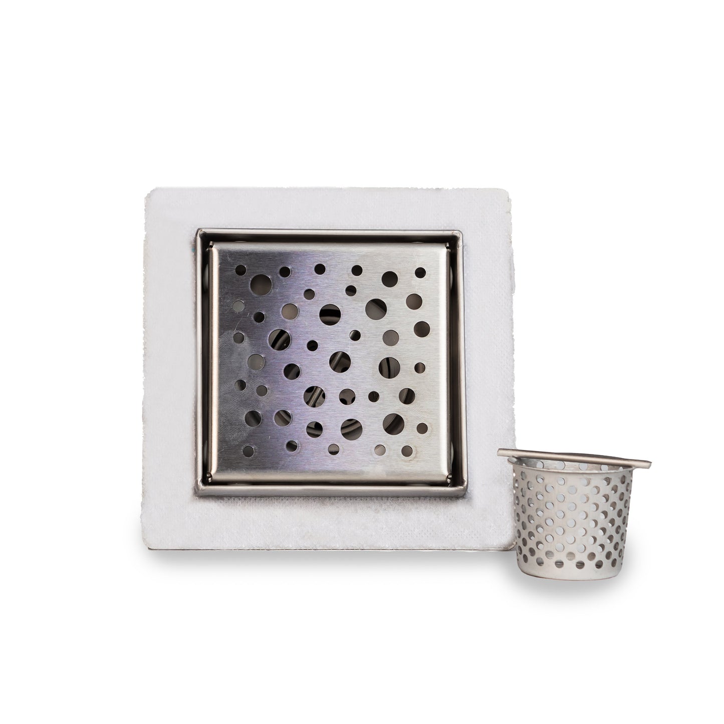 Monsoon Square Steel Drain With Fabric Flange No.3