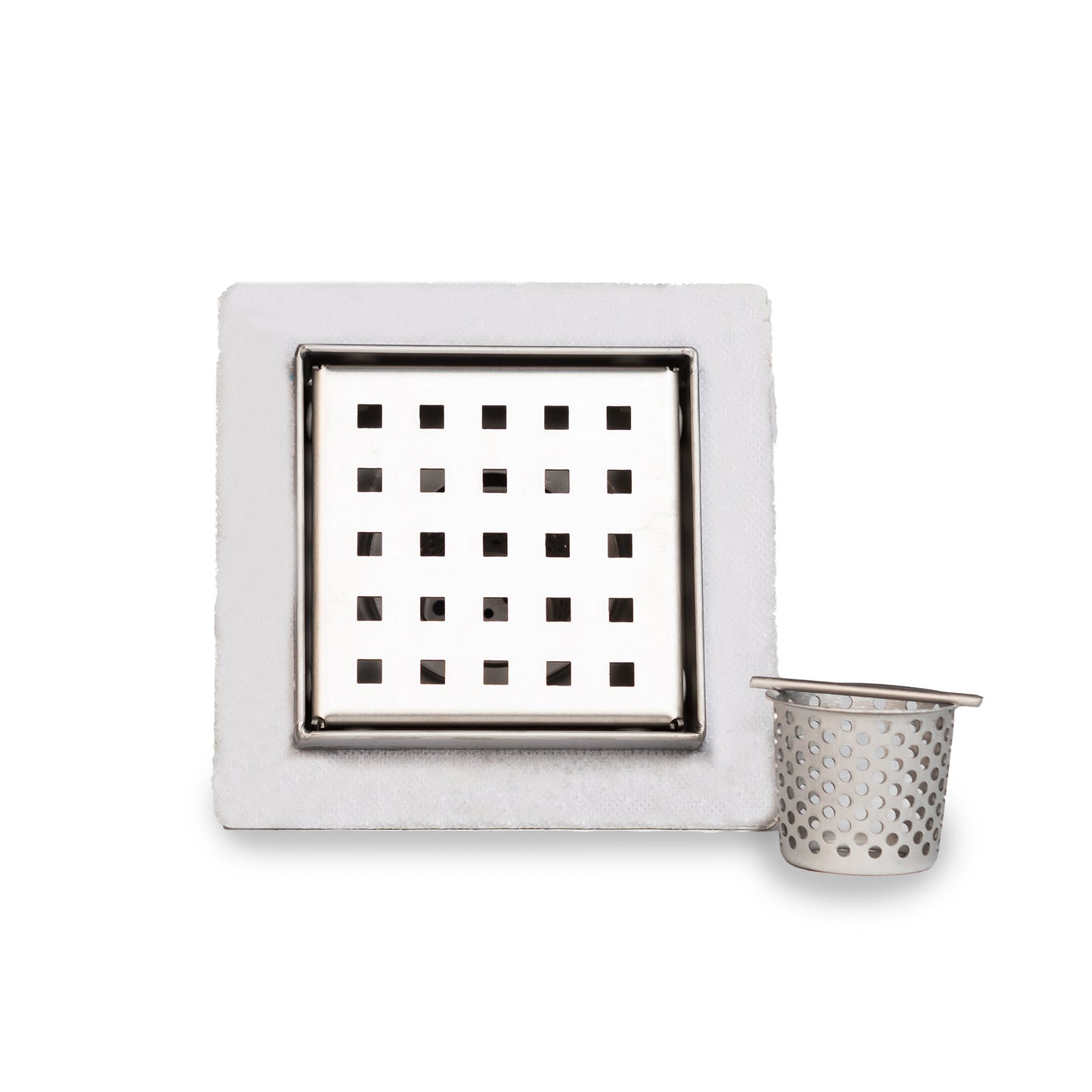 Monsoon Square Steel Drain With Fabric Flange No.7